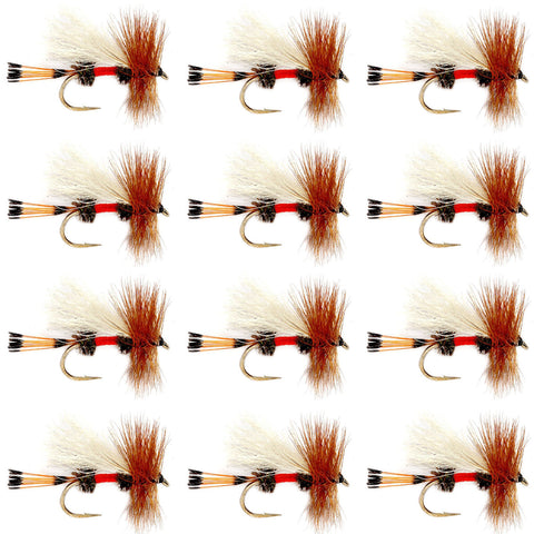 Royal Trude Classic Hair Wing Dry Fly - 1 Dozen Flies Hook Size 10