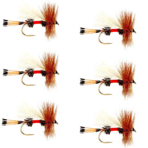 Royal Trude Classic Hair Wing Dry Fly - 6 Flies Hook Size 16