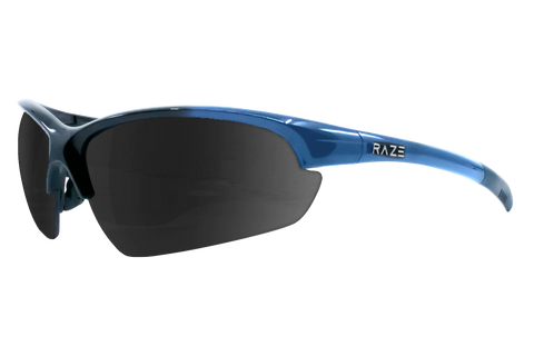 Raze Eyewear - S-Wave 32941 - Blue to Black Polarized Smoke