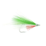 Lefty's Deceiver Saltwater Streamer Fly - Green/White - 1 Dozen Hook Size 1/0