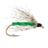 Soft Hackle Partridge and Green Fly Fishing Wet Flies - 6 Flies Hook Size 12