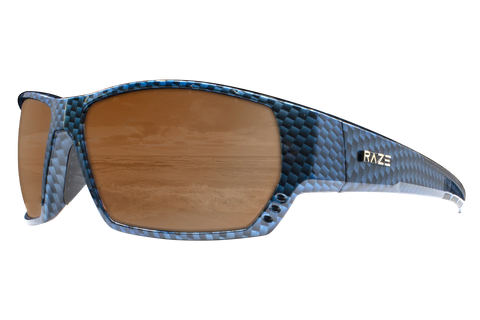 Raze Eyewear - Sonar 28051 - Blue Carbon Fiber Polarized
