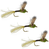 3 Pack Sparkle Dun Baetis Mayfly - Hook size 20