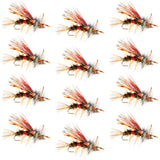 Kaufmann's Royal Crystal Stimulator Rubber Legs Dry Fly - 1 Dozen Flies Hook Size 12