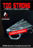 Ice Strong Outdoors - Too Strong Premium Trolling Flies - 3 Pack Unrigged - NEW 2026 Colors RELEASED!