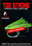 Ice Strong Outdoors - Too Strong Premium Trolling Flies - 3 Pack Unrigged - NEW 2026 Colors RELEASED!
