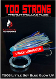 Ice Strong Outdoors - Too Strong Premium Trolling Flies - 3 Pack Unrigged - NEW 2026 Colors RELEASED!