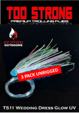 Ice Strong Outdoors - Too Strong Premium Trolling Flies - 3 Pack Unrigged - NEW 2026 Colors RELEASED!
