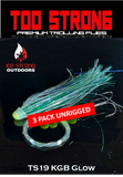 Ice Strong Outdoors - Too Strong Premium Trolling Flies - 3 Pack Unrigged - NEW 2026 Colors RELEASED!