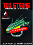 Ice Strong Outdoors - Too Strong Premium Trolling Flies - 3 Pack Unrigged - NEW 2026 Colors RELEASED!