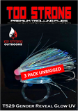 Ice Strong Outdoors - Too Strong Premium Trolling Flies - 3 Pack Unrigged - NEW 2026 Colors RELEASED!