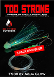 Ice Strong Outdoors - Too Strong Premium Trolling Flies - 3 Pack Unrigged - NEW 2026 Colors RELEASED!