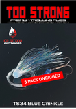 Ice Strong Outdoors - Too Strong Premium Trolling Flies - 3 Pack Unrigged - NEW 2026 Colors RELEASED!
