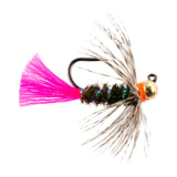 Tactical Czech Nymph Fly Fishing Flies Collection - One Dozen Tungsten Bead Euro Nymphing Fly Assortment - 2 Each of 6 Patterns - Hook Sizes 12, 14 and 16