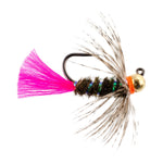 Tungsten Bead Blow Torch Jig Assortment Tactical Nymph Euro Fly - 9 Flies Sizes 10, 12, 14