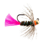 Tungsten Bead Jig Tactical Blow Torch Czech Nymph Euro Nymphing Fly - 1 Dozen Flies Size 12