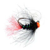 Tungsten Hot Bead Jig Tactical Blow Torch Czech Nymph Euro Nymphing Fly - 1 Dozen Flies Size 16