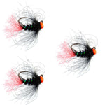 3 Pack Tungsten Hot Bead Jig Tactical Blow Torch Czech Nymph Euro Nymphing Fly - Hook Size 14