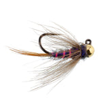 3 Pack Tungsten Bead Duracell Jigged Czech Nymph Euro Nymphing Fly - Hook Size 12