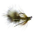 Tungsten Bead Tactical Olive Mini Bugger Czech Nymph Euro Nymphing Fly - 6 Flies Size 12