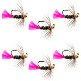 Tungsten Bead Jig Tactical Blow Torch Czech Nymph Euro Nymphing Fly - 6 Flies Size 14