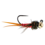 Tungsten Bead Tactical Jig Copper John Red Czech Nymph Euro Nymphing Fly - 6 Flies Size 14