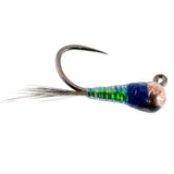 3 Pack Tungsten Bead Gasolina Perdigon Tactical Jig Czech Euro Nymph Spanish Nymphing Fly - Hook Size 16