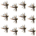 Tungsten Bead Soft Hackle Pheasant Tail Tactical Jig Czech Nymph Euro Nymphing Fly - 1 Dozen Flies Size 16