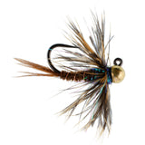 3 Pack Tungsten Bead Soft Hackle Pheasant Tail Tactical Jig Czech Nymph Euro Nymphing Fly - Hook Size 14