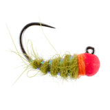 3 Pack Tungsten Hot Bead Walt's Worm Jig Tactical Czech Nymph Euro Nymphing Fly - Hook Size 12