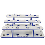 Made in the USA Fishing Rod Holder Rack | Marine Grade HDPE | 12 Pole Waterproof Wash-down | Dock, Garage, Boat, Storage | 1.5 in Holes | Fits All Sizes