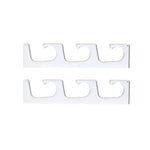 Made in the USA Fishing Rod Holder Rack Organizers | Wall or Ceiling Mounted Fishing Rod Rack | Durable Marine Grade HDPE Plastic | Fishing Pole Holder Holds up to 3 to 12 + Stackable