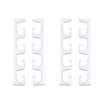 Made in the USA Fishing Rod Holder Rack Organizers | Wall or Ceiling Mounted Fishing Rod Rack | Durable Marine Grade HDPE Plastic | Fishing Pole Holder Holds up to 3 to 12 + Stackable