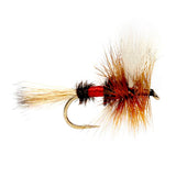 Barbless Royal Wulff Classic Hair Wing Dry Fly - 6 Flies Hook Size 10