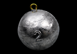 Salmon Cannonball Weights 2lb Lead Downrigger Sinkers