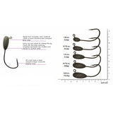 Reaction Tackle Tungsten Tube Jig Heads- 5-Pack