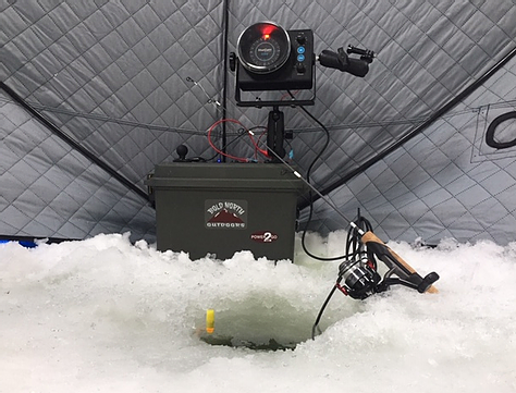 DIY Ice Fishing Power Box With lithium Batteries 