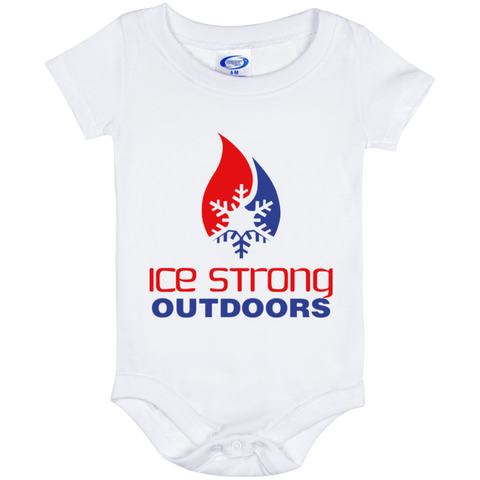 Ice Strong Baby Onesie 06 Month Patriotic Logo
