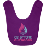Ice Strong Baby Bib Blue & Pink Logo (LOTS of bib color choices)