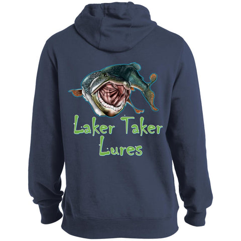 Men's Laker Taker Lures/Patriotic Logo Tall Size Hoodie (6 Color Choices) Men's Laker Taker Hoodie (10 Color Options) / Black / LT