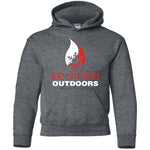 Youth Pullover Hoodie Red & White Logo (LOTS of color choices)
