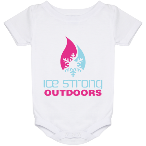 Ice Strong Baby Onesie 24 Month Cool Blue & Magenta Logo
