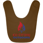 Ice Strong Baby Bib Patriotic Logo (LOTS of bib color choices)