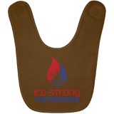 Ice Strong Baby Bib Patriotic Logo (LOTS of bib color choices)