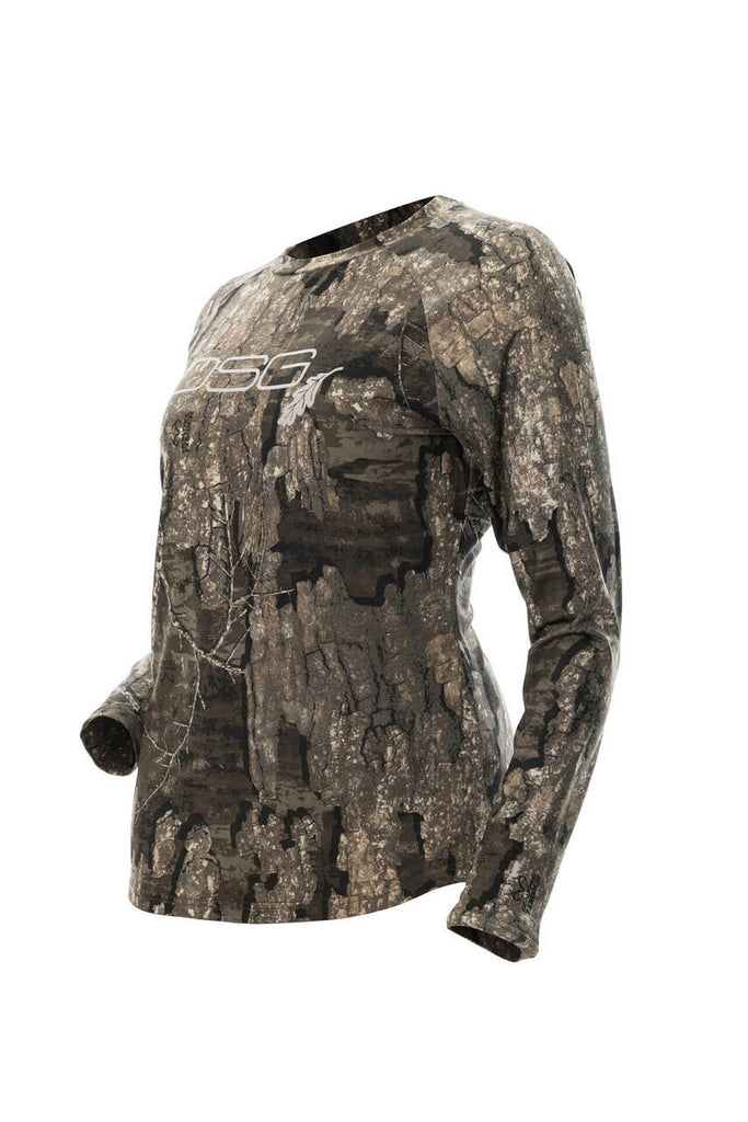 DSG Long Sleeve Camo Tech Shirt - Realtree Edge, Realtree Timber