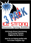 Ice Strong Titanium Spring Bobber 3-Pack ORIGINAL