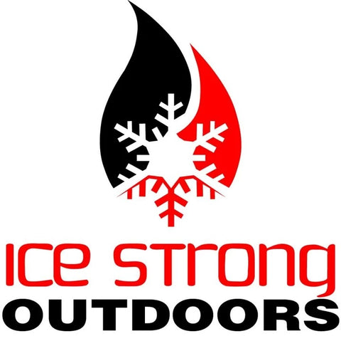 Ice Strong Outdoors 4"x 4" Square Sticker